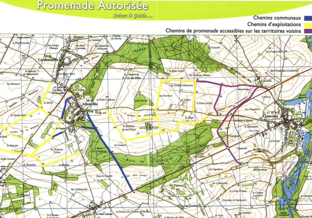 Les promenades autour d'Allonville